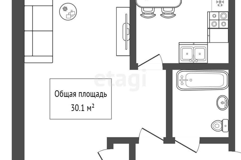 квартира г Новосибирск р-н Центральный Советская, 58 / Достоевского, 1, Новосибирск городской округ фото 10