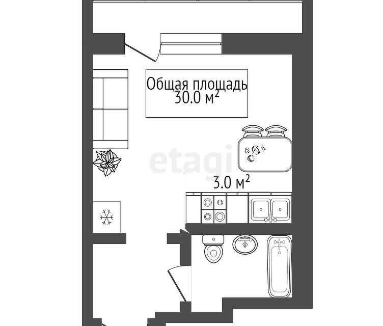 квартира г Новосибирск р-н Центральный ул Гоголя 40/1 Новосибирск городской округ фото 9