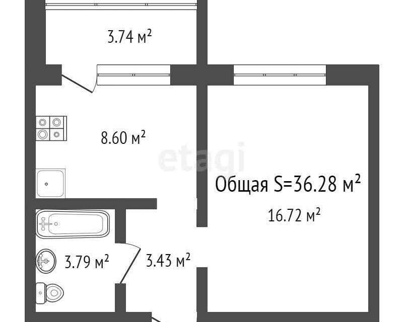 квартира г Новосибирск р-н Октябрьский Ключ-Камышенское Плато, 13, Новосибирск городской округ фото 9