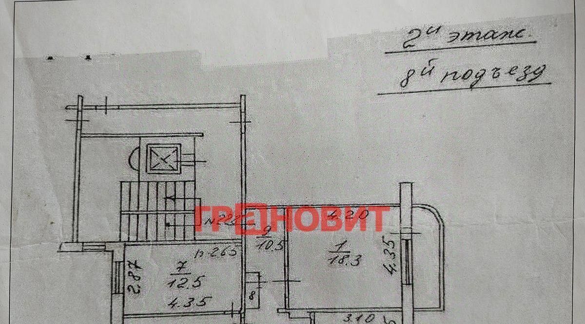 квартира г Новосибирск р-н Октябрьский Октябрьская ул Толстого 3 фото 1