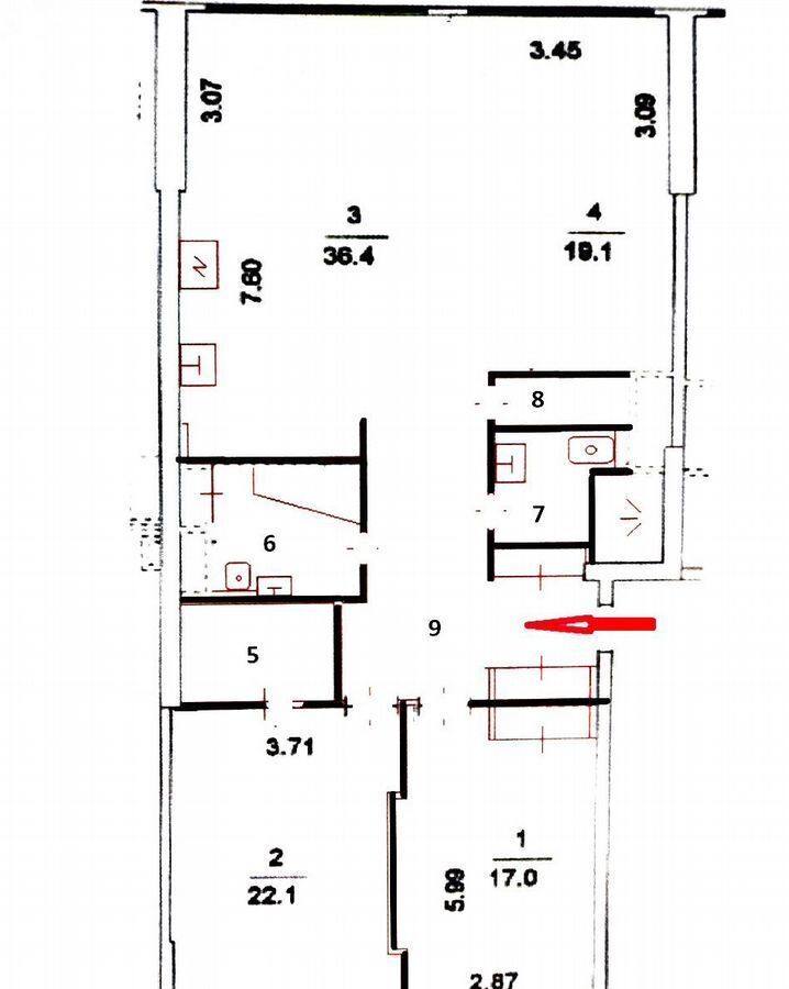 квартира г Москва метро Гражданская проезд Кочновский 4к/2 фото 10