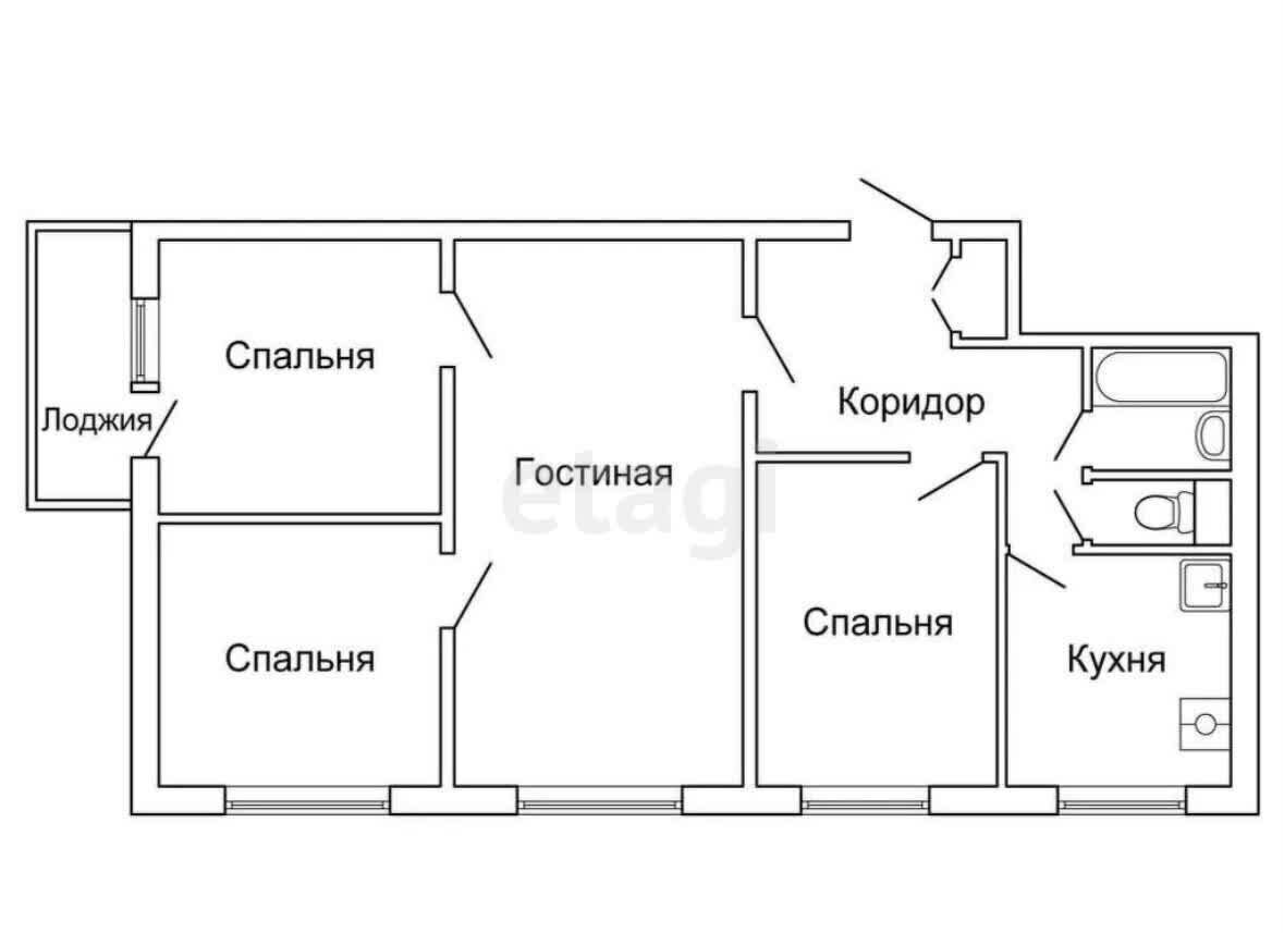 квартира г Тула р-н Зареченский сельский пос. Ленинский, ул. Механизаторов, 20, Ленинский фото 20