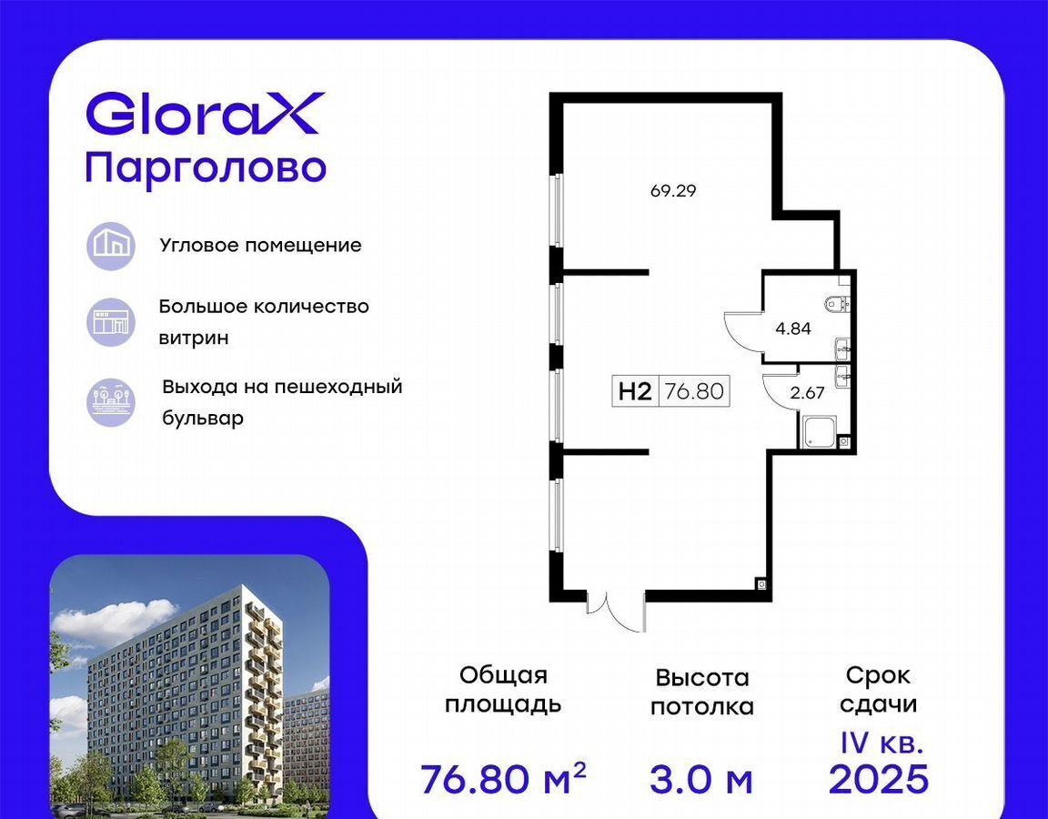 свободного назначения г Санкт-Петербург п Парголово метро Парнас ул Михайловская 16к/3 дорога фото 1