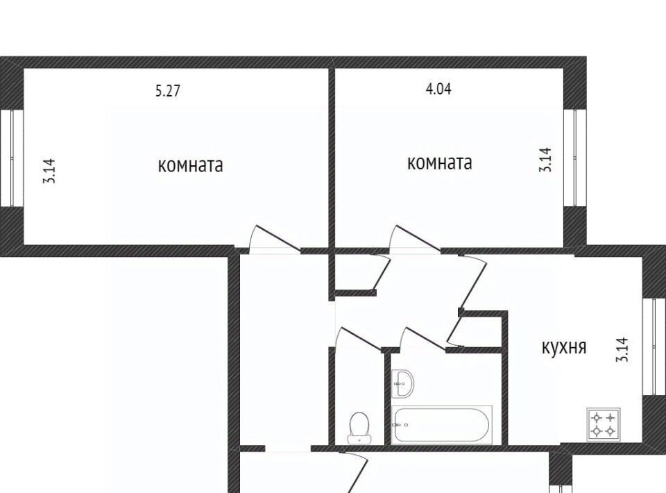 квартира г Белгород Западный б-р Народный 89 Западный округ фото 18