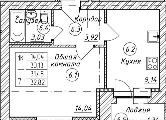 квартира р-н Тамбовский д Перикса ул Березовая 56 Тамбов фото 14