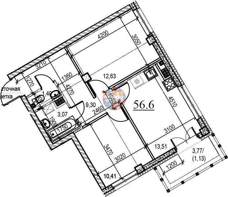 квартира г Санкт-Петербург ул Ремесленная ЖК Neva Residence Ленинградская область фото 3