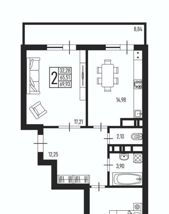 квартира г Краснодар р-н Прикубанский ул Стахановская 1/5к 3 фото 12