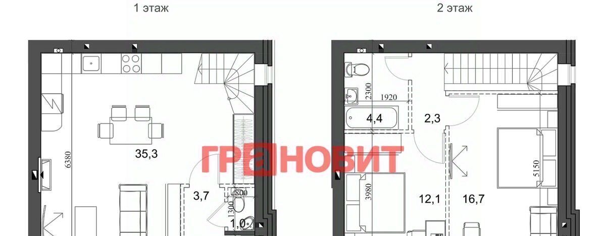 квартира р-н Новосибирский п Элитный р-н мкр Березки сельсовет, 172, Мичуринский фото 2