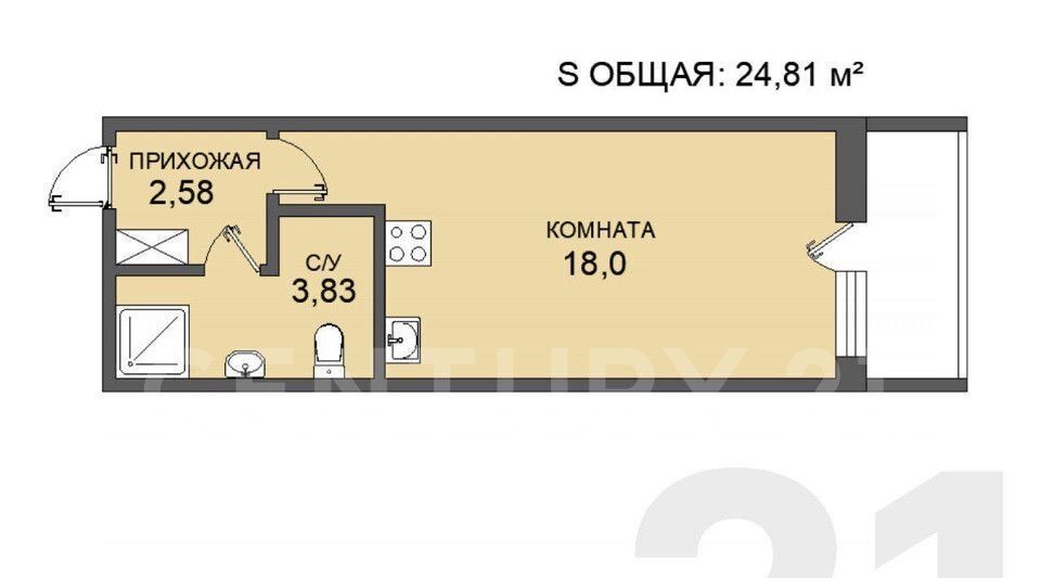 квартира г Санкт-Петербург метро Проспект Ветеранов Сосновая Поляна исторический район фото 2