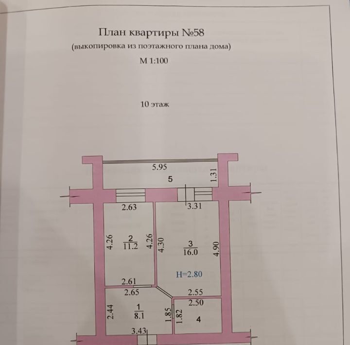 квартира г Тамбов р-н Октябрьский ул Магистральная 41к/5 ЖК «Магистральная» фото 19