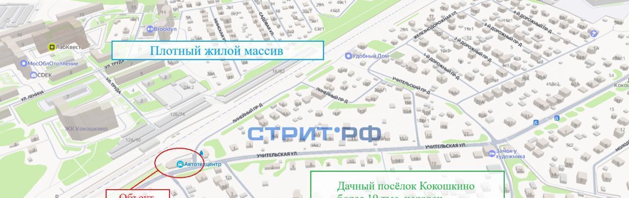 торговое помещение г Москва Кокошкино, Кокошкино дп, ул. Учительская, 1Г фото 8