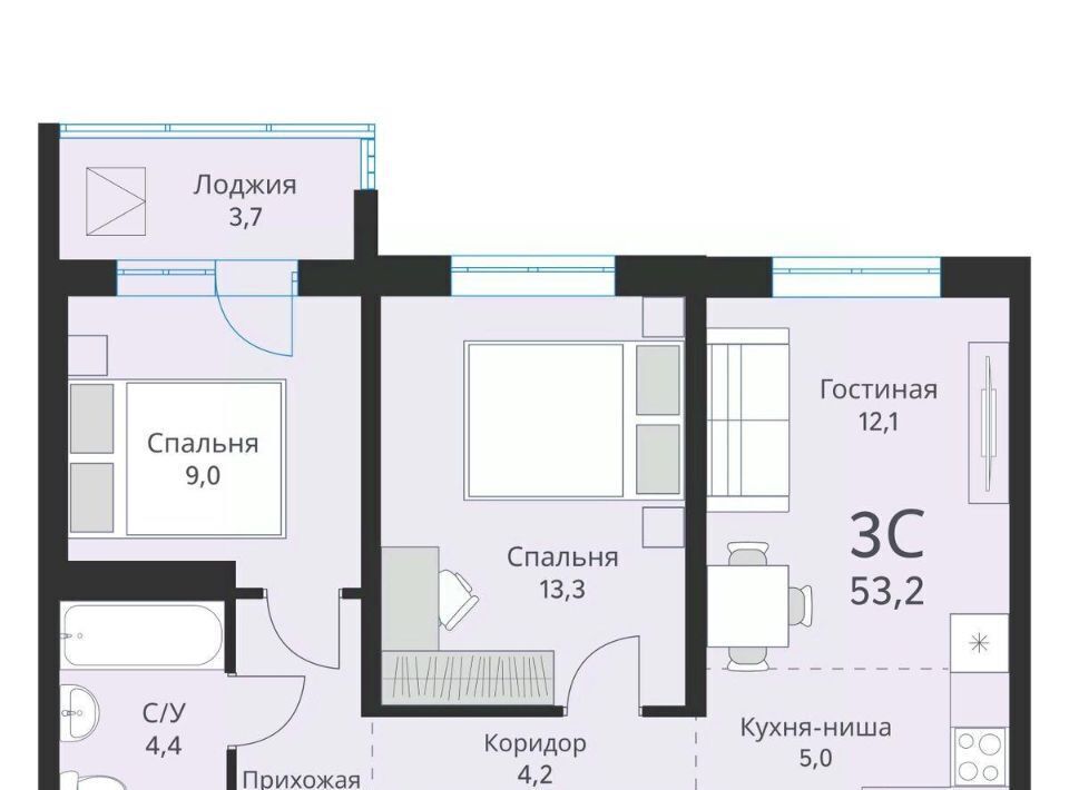 квартира г Новосибирск Речной вокзал фото 1