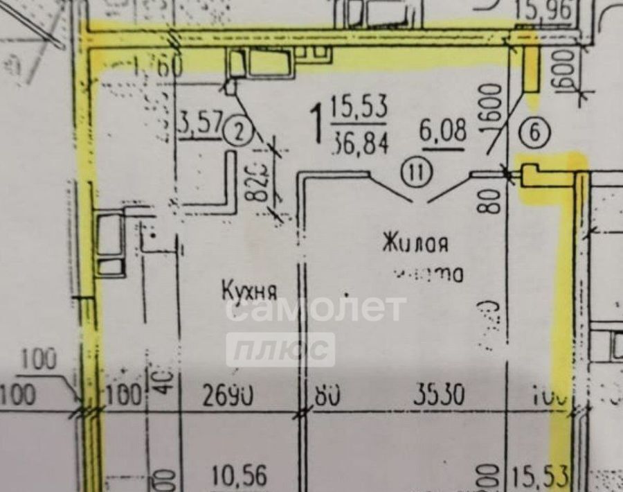 квартира г Новороссийск р-н Южный 15 микрорайон, улица Мурата Ахеджака, 4 фото 2