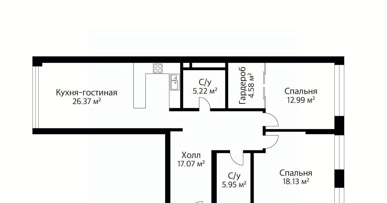 квартира г Москва метро Шелепиха проезд Шмитовский 39к/1 муниципальный округ Пресненский фото 3