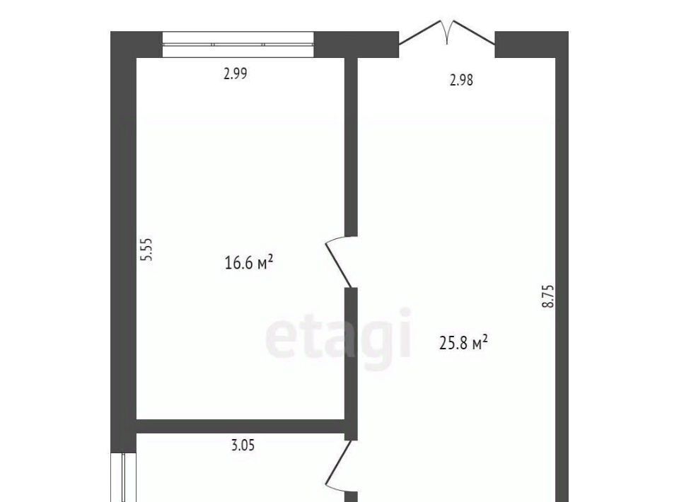 квартира г Ялта ул Грибоедова 21к/1 фото 2