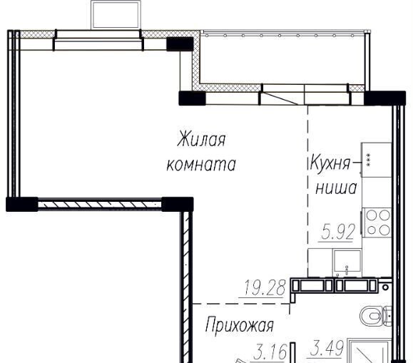 квартира г Тольятти р-н Автозаводский ул 40 лет Победы 45п Дом «Лермонтов» фото 4