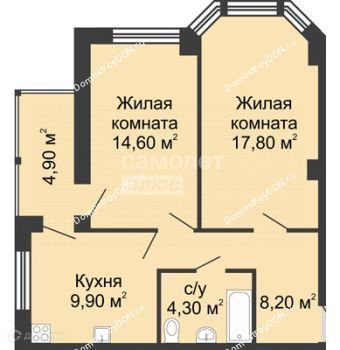 квартира г Ростов-на-Дону р-н Октябрьский пер Доломановский 118 Ростов-на-Дону городской округ фото 10