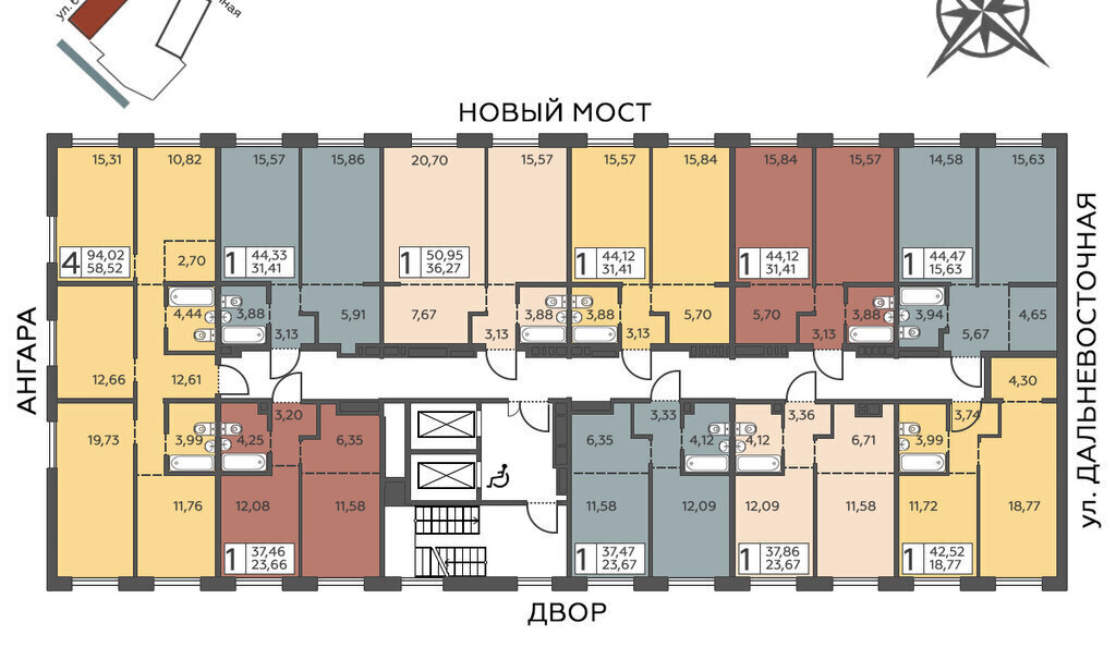 квартира г Иркутск ул 6-я Советская 2 Октябрьский административный округ фото 3