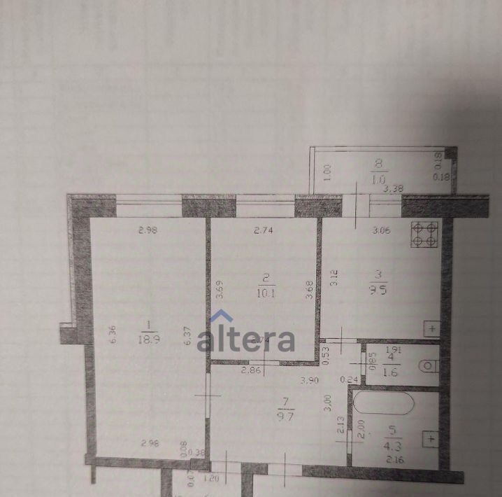 квартира г Казань метро Горки р-н Советский ул Новоселья 4 фото 3