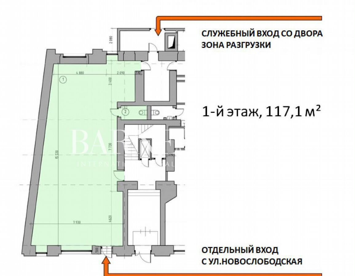 свободного назначения г Москва метро Менделеевская ул Новослободская 26с/1 муниципальный округ Тверской фото 9