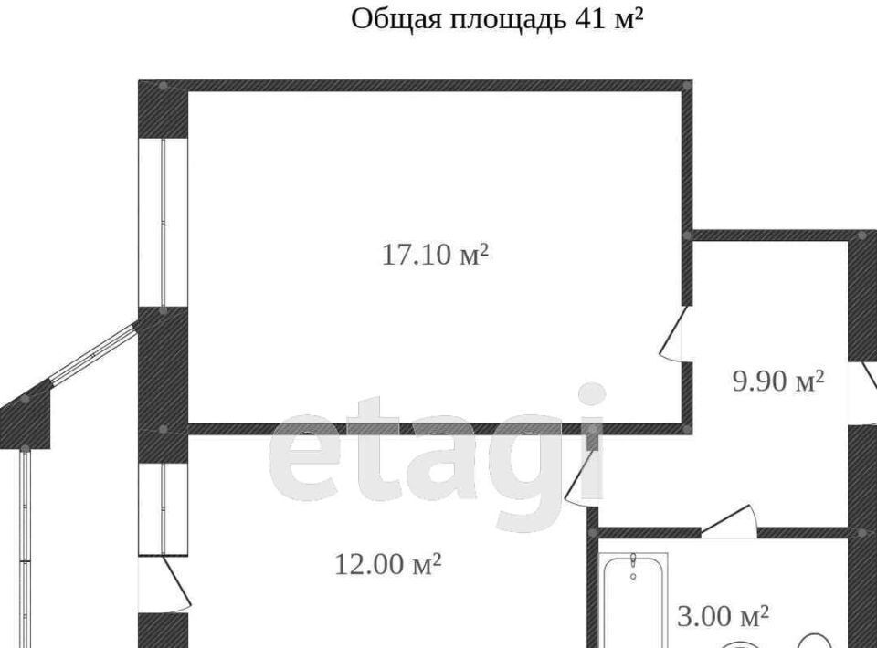 квартира г Калуга р-н Московский б-р Моторостроителей 20 фото 2