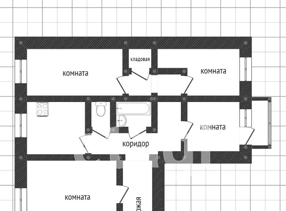 квартира г Нижний Тагил р-н Тагилстроевский ш Черноисточинское 33 фото 35