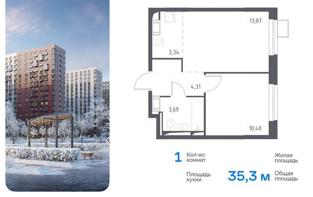 д Мисайлово ЖК «Пригород Лесное» Домодедовская, к 5. 2 фото