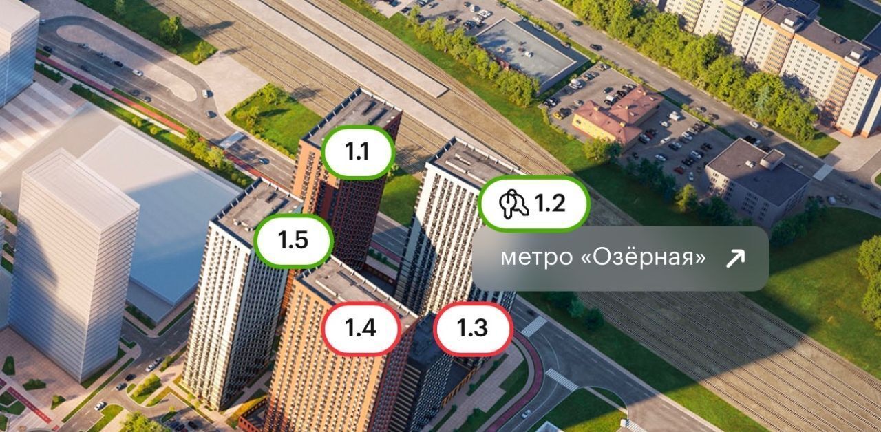 квартира г Москва Очаково ЖК Новое Очаково к 1. 3 фото 7