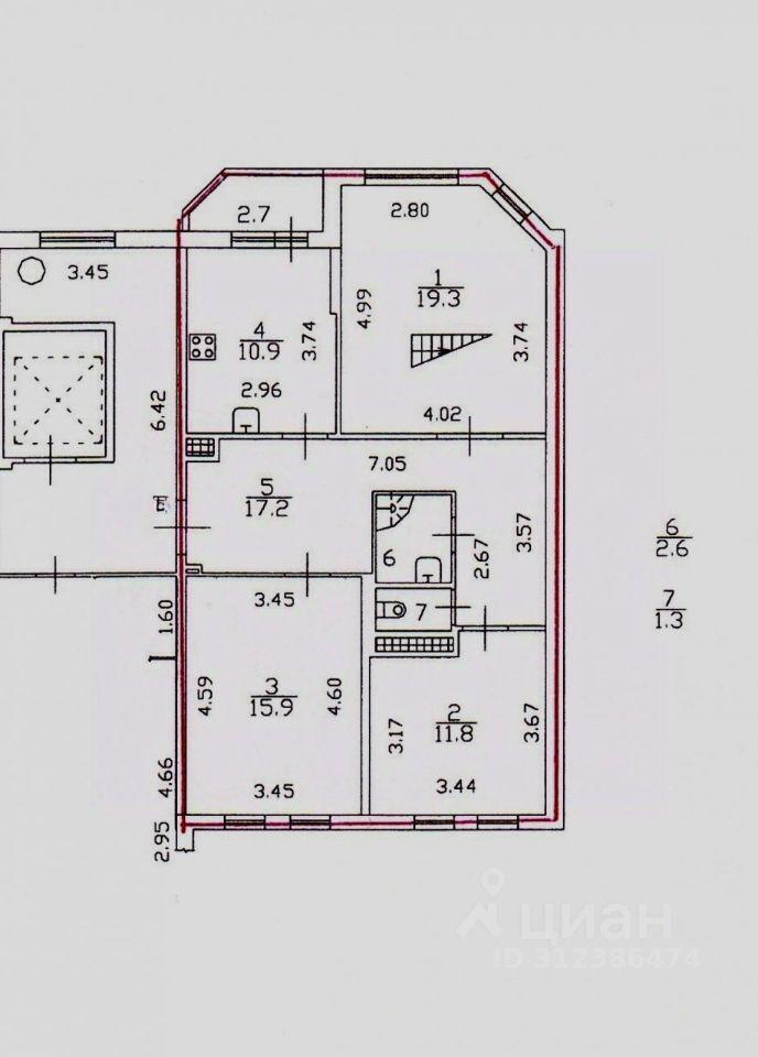 квартира г Сестрорецк ш Приморское 261/2 р-н Курортный Ленинградская область фото 21