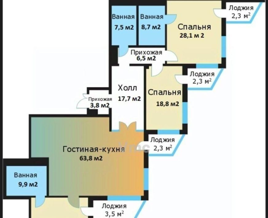 квартира г Москва метро Профсоюзная ул Архитектора Власова 6 муниципальный округ Ломоносовский фото 23