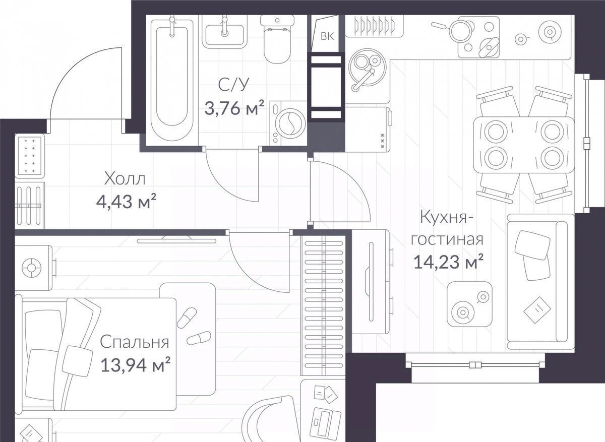 квартира р-н Всеволожский г Сертолово Озерки, Верен Норт Сертолово жилой комплекс фото 1