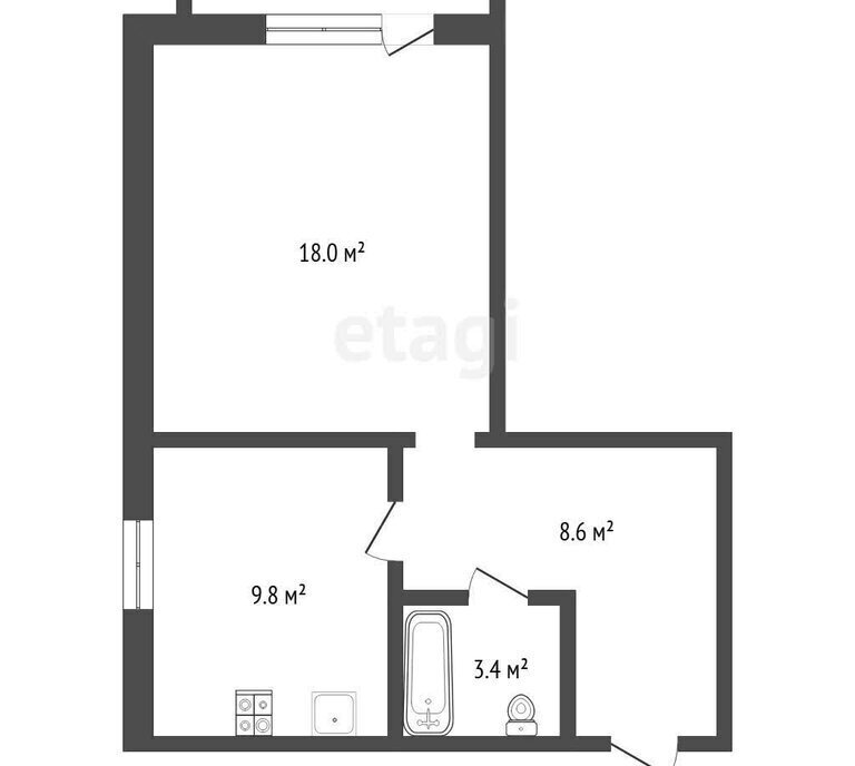 квартира г Барнаул р-н Центральный ул Краевая 255 фото 15