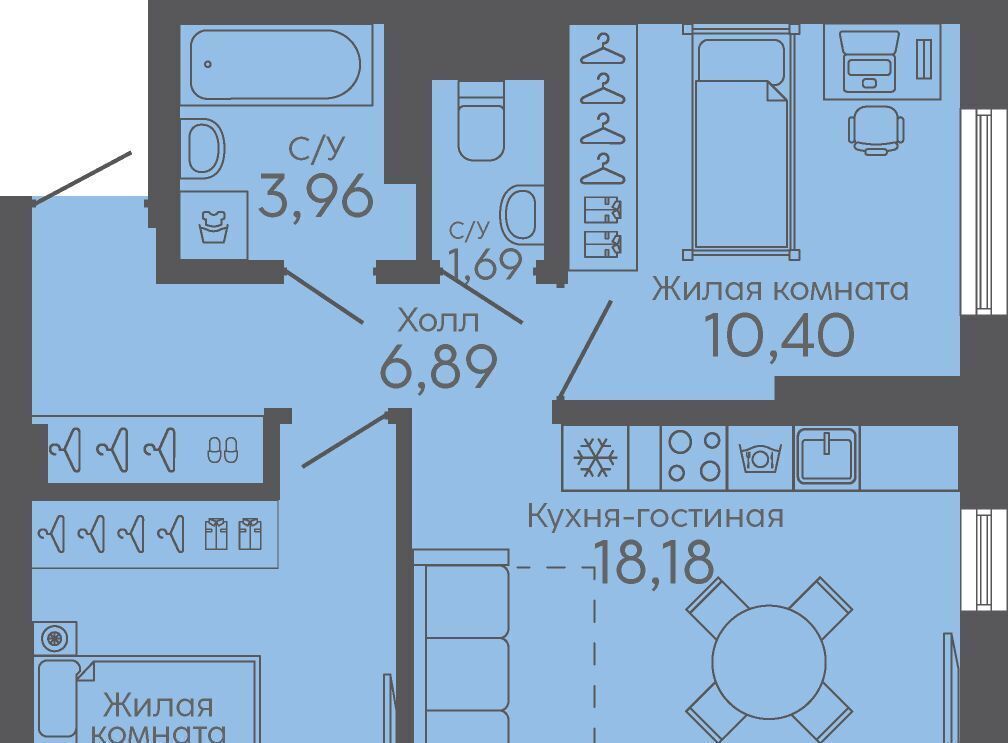 квартира г Екатеринбург микрорайон Новокольцовский Ботаническая Новокольцовский жилой комплекс фото 1