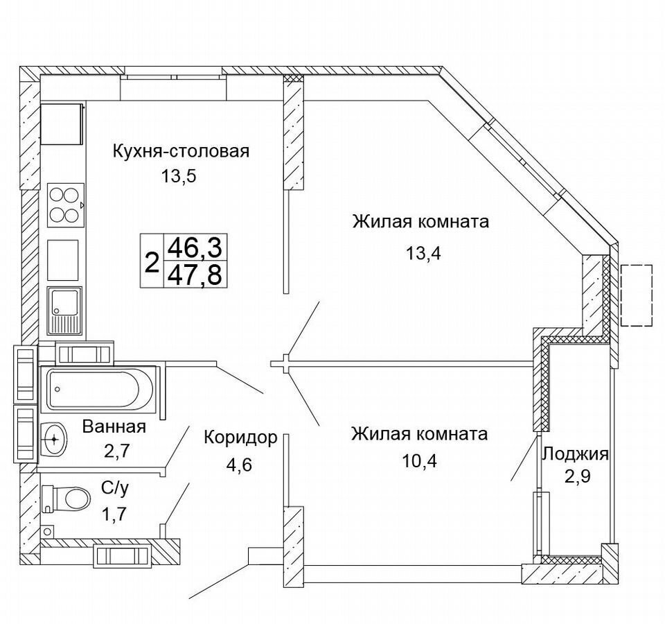 квартира г Волгоград р-н Кировский ул Санаторная 26 ЖК «Колизей» фото 1