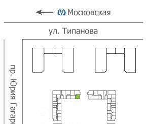 квартира г Санкт-Петербург метро Московская ул Типанова 22 фото 2