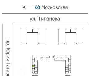 квартира г Санкт-Петербург метро Московская ул Типанова 22 округ Гагаринское фото 3