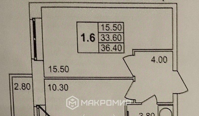 квартира г Санкт-Петербург метро Улица Дыбенко ул Русановская 18к/1 округ Народный фото 2