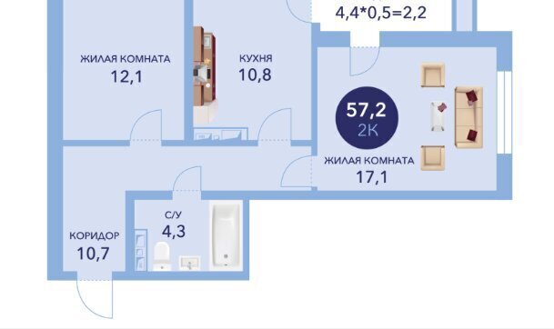 квартира р-н Анапский г Анапа ул Ленина 241к/1 фото 3