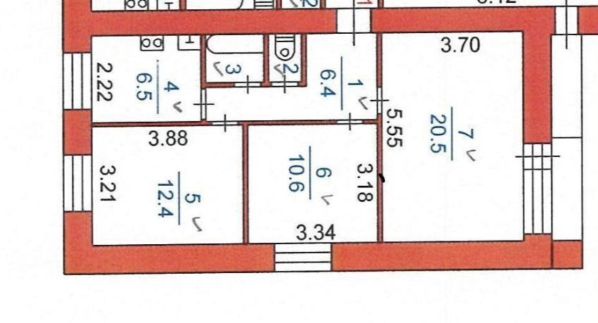 квартира г Томск р-н Ленинский ул Говорова 32 фото 12