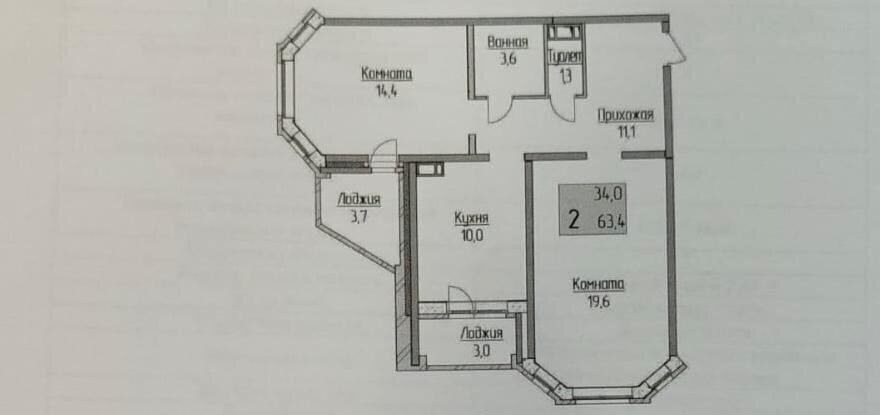 квартира г Ярославль р-н Фрунзенский район Сокол, 2-й микрорайон фото 1