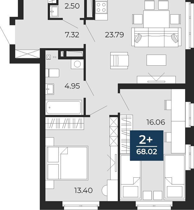 квартира г Тюмень ул Фармана Салманова 23 Калининский административный округ фото 1