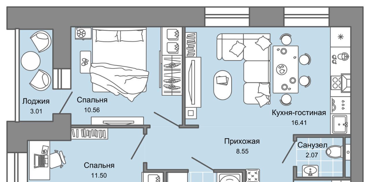 квартира г Киров р-н Ленинский ул Дмитрия Козулева фото 1