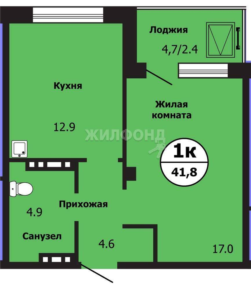 квартира г Красноярск р-н Свердловский ул Лесников 43 фото 6