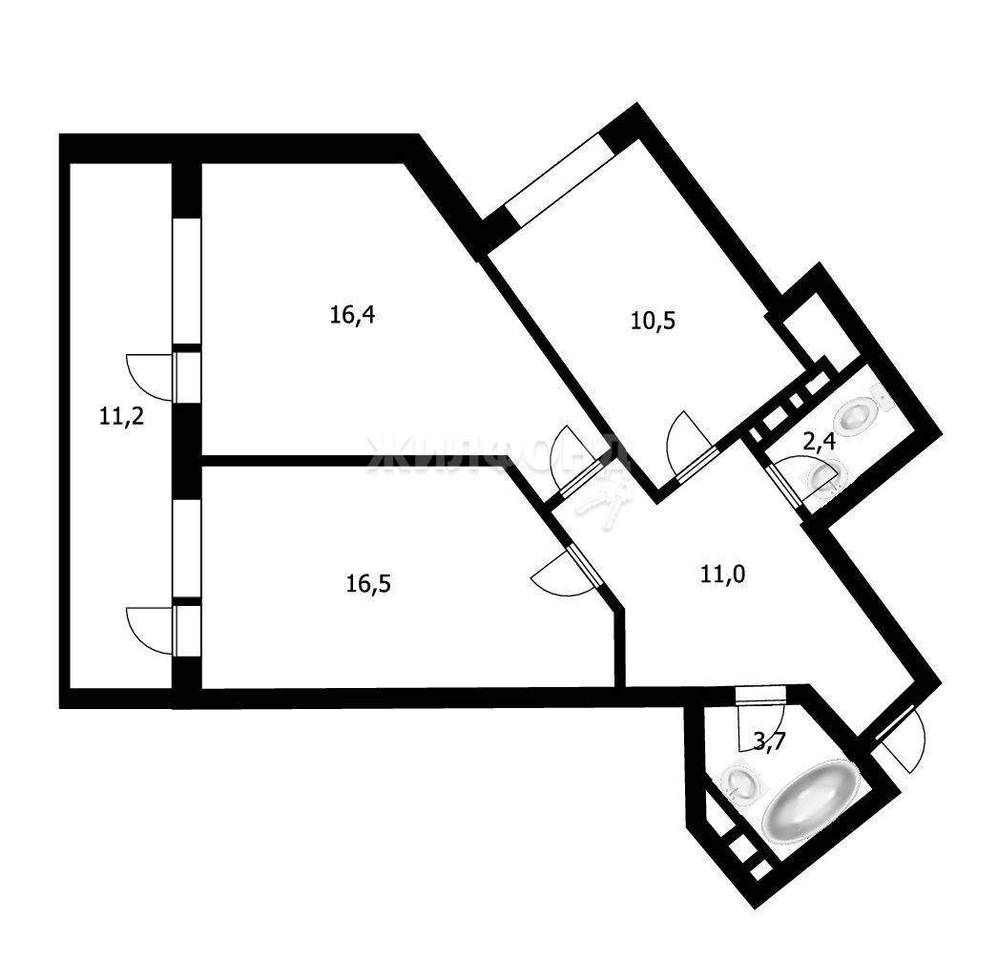 квартира г Краснодар р-н Прикубанский ул Агрохимическая 136/1 фото 12