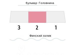 квартира г Санкт-Петербург метро Приморская пр-кт Крузенштерна 4 округ Гавань фото 2