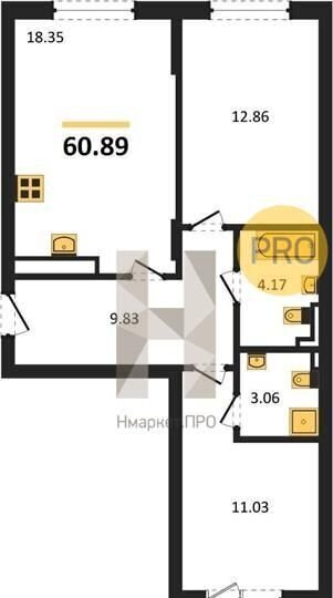 квартира г Калининград р-н Центральный ул Ломоносова 52 фото 10