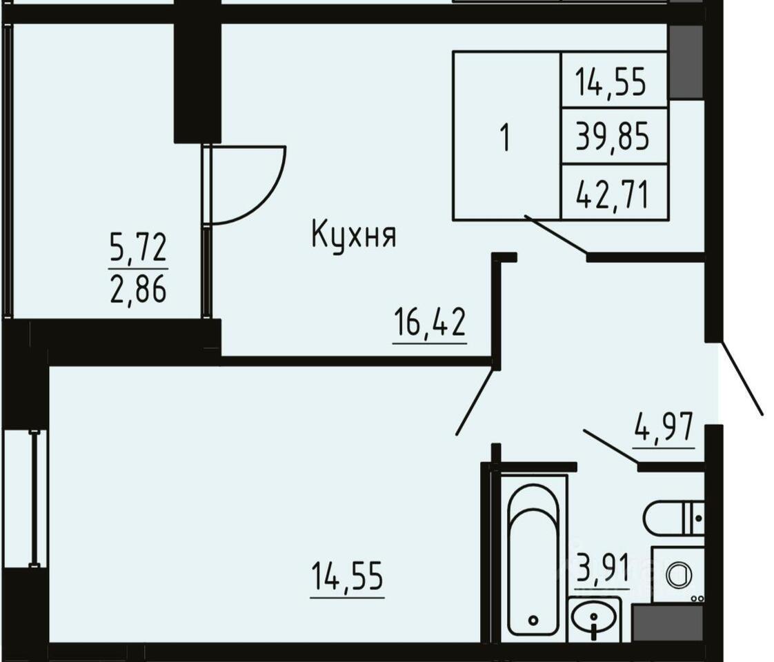 квартира г Санкт-Петербург р-н Петроградский ул Пионерская 32 ЖК «Дом Керстена» Ленинградская область фото 13