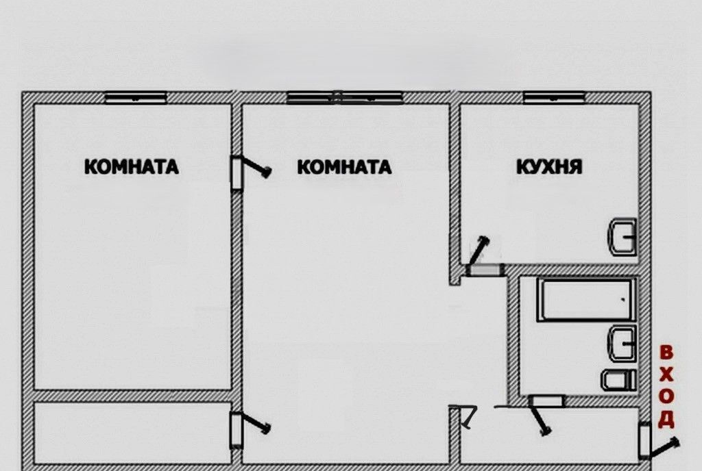 квартира г Екатеринбург р-н Кировский ул Комсомольская 51а фото 14