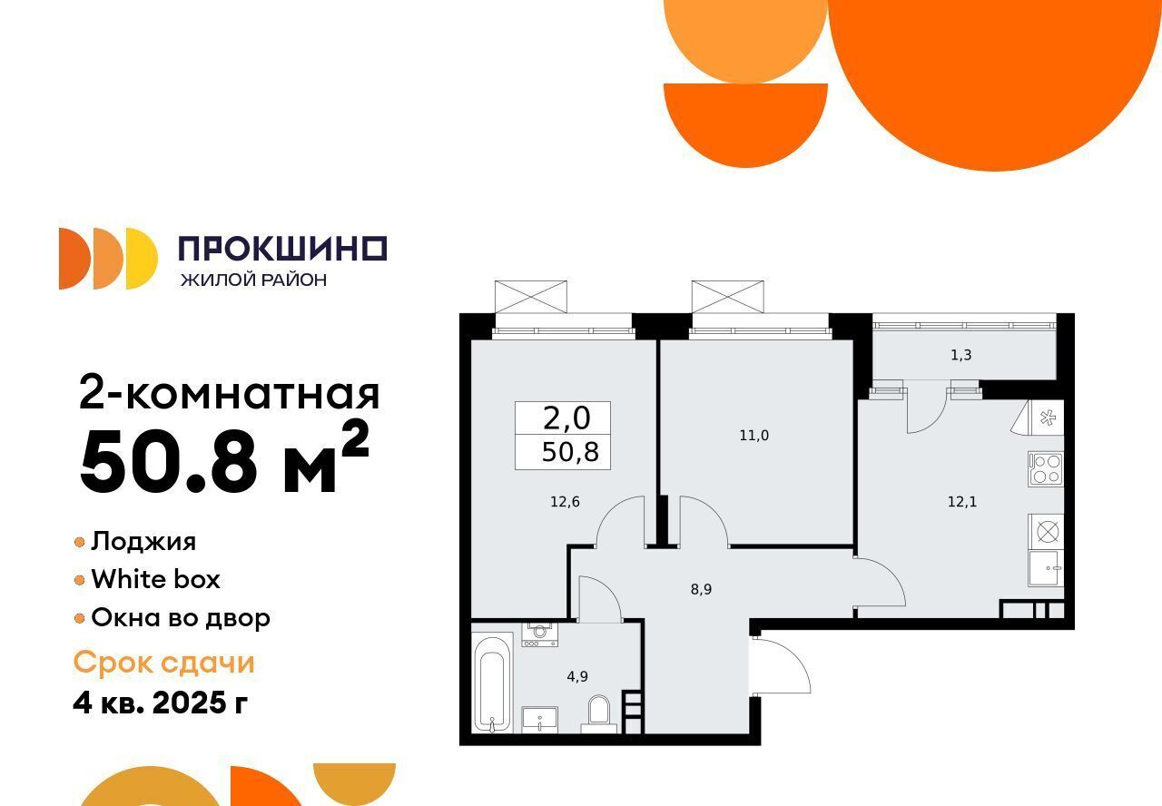 квартира г Москва п Сосенское ЖК Прокшино метро Ольховая к 10. 1.1 фото 1