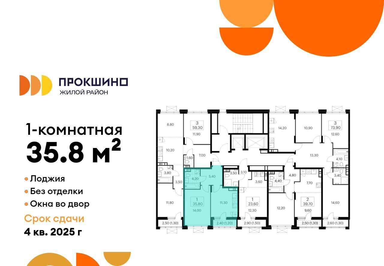 квартира г Москва п Сосенское ЖК Прокшино метро Ольховая к 10. 1.1 фото 2